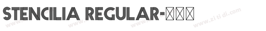 Stencilia Regular字体转换